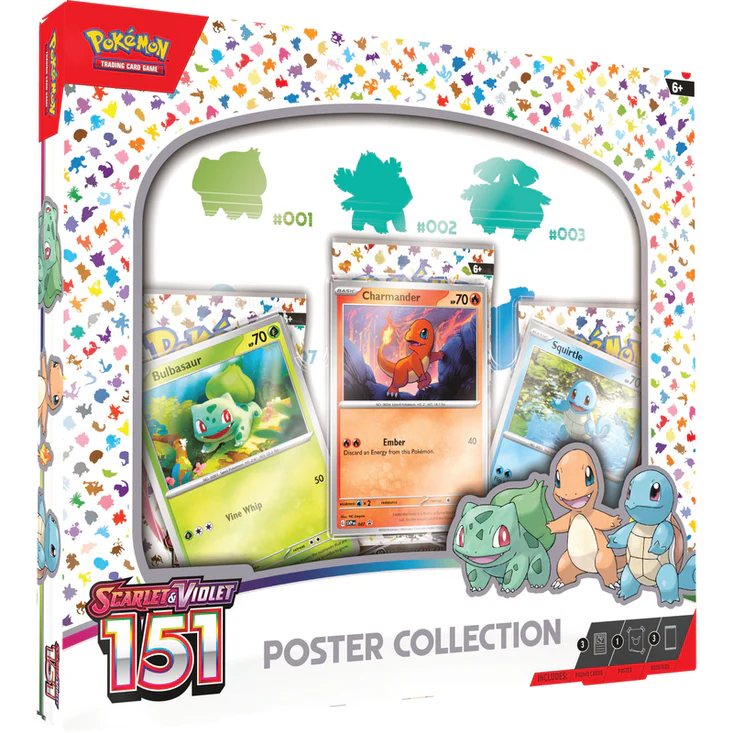 Caja Póster Pokémon 151
