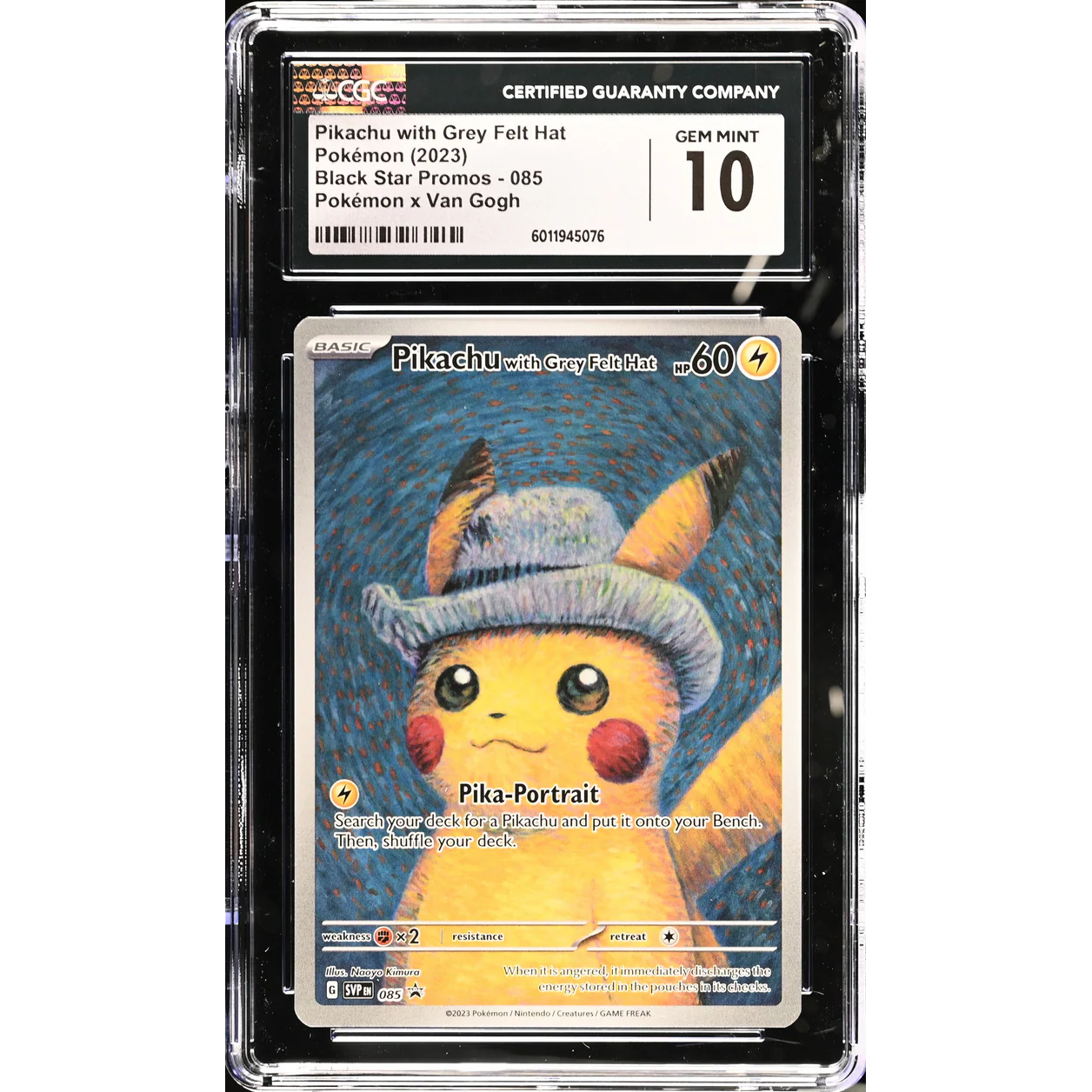 Pikachu with Grey Felt Hat (SVP 085) Scarlet and Violet Black Star Promo