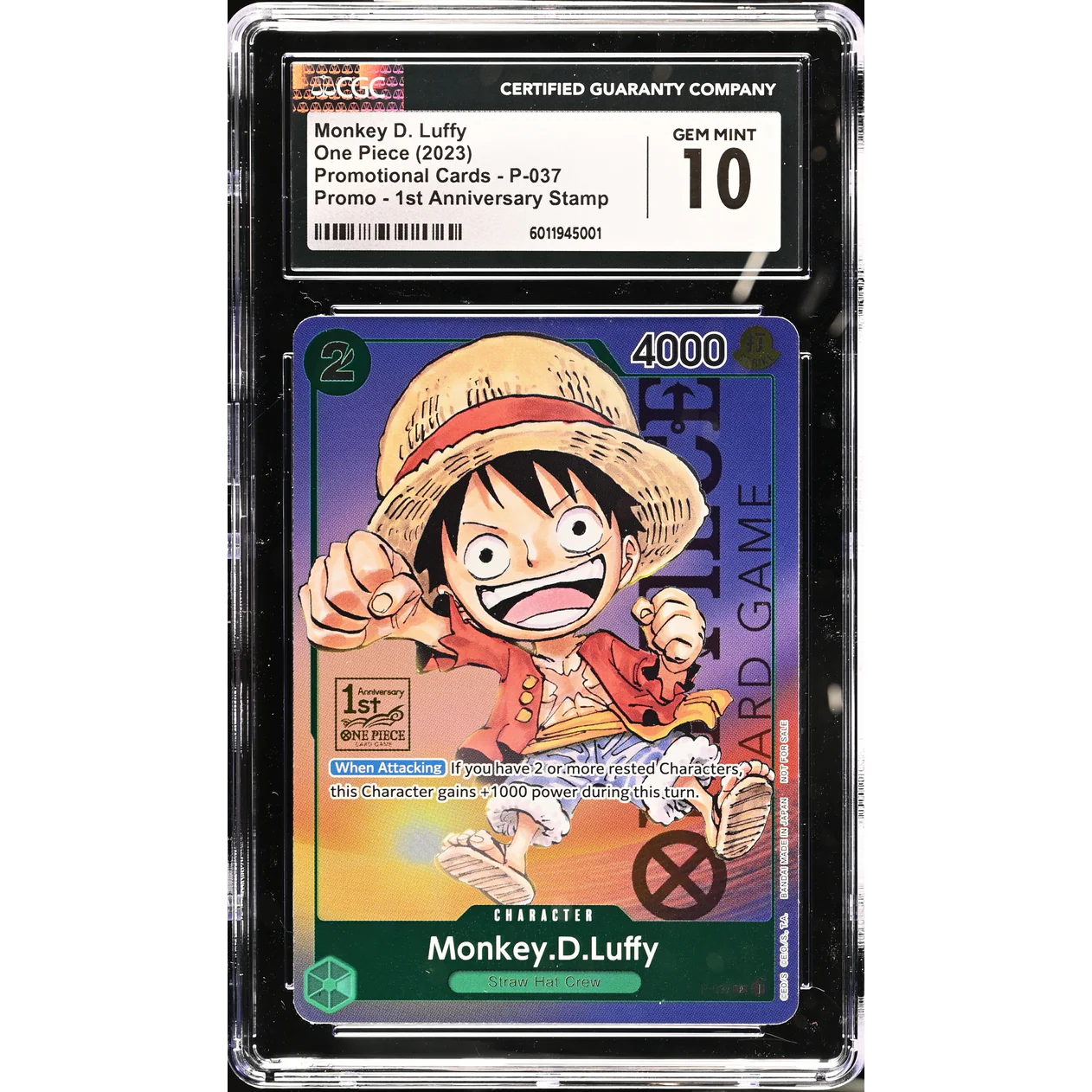 Monkey.D.Luffy (P-037) Promo Tournament