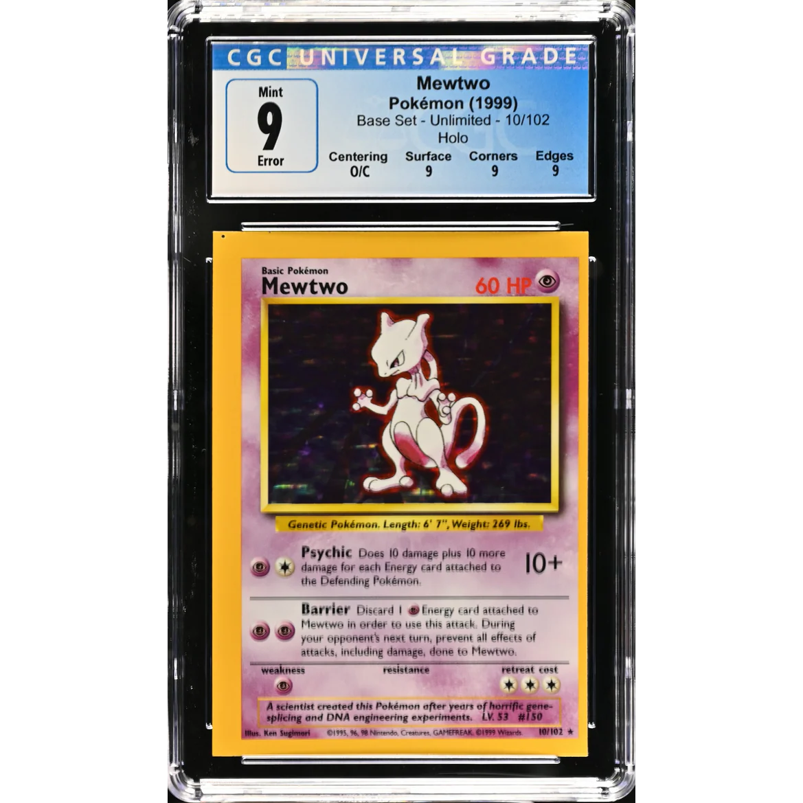Mewtwo (BS 10) Base Set Inglés 1999