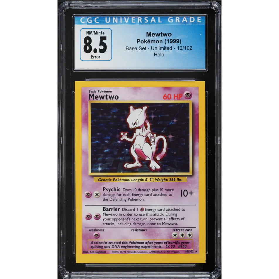 Mewtwo (BS 10) Base Set Inglés 1999 - Image 2