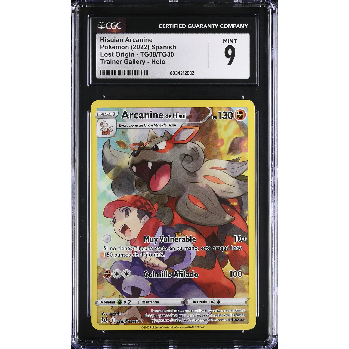 Hisuian Arcanine (LOR TG08) Origen Perdido