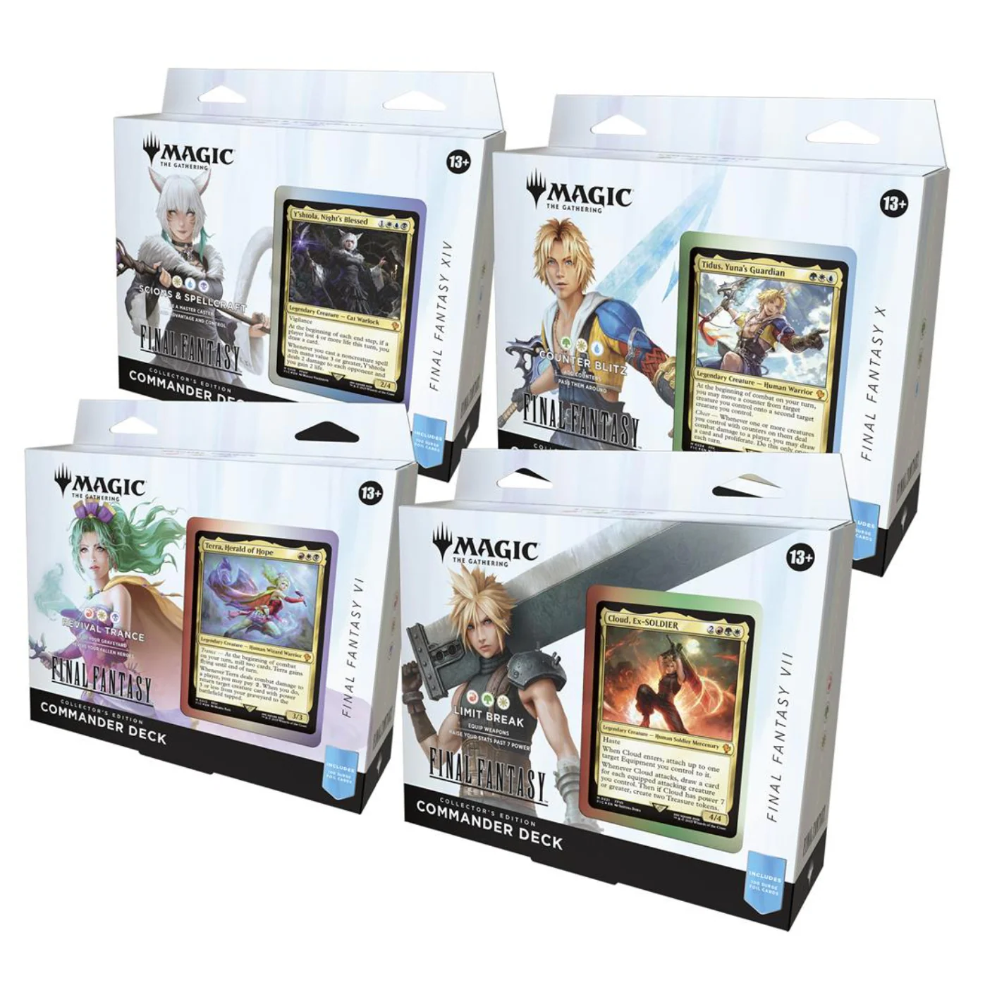 Magic x Final Fantasy | Collector's Commander Deck Display (4 Mazos) Inglés 2025