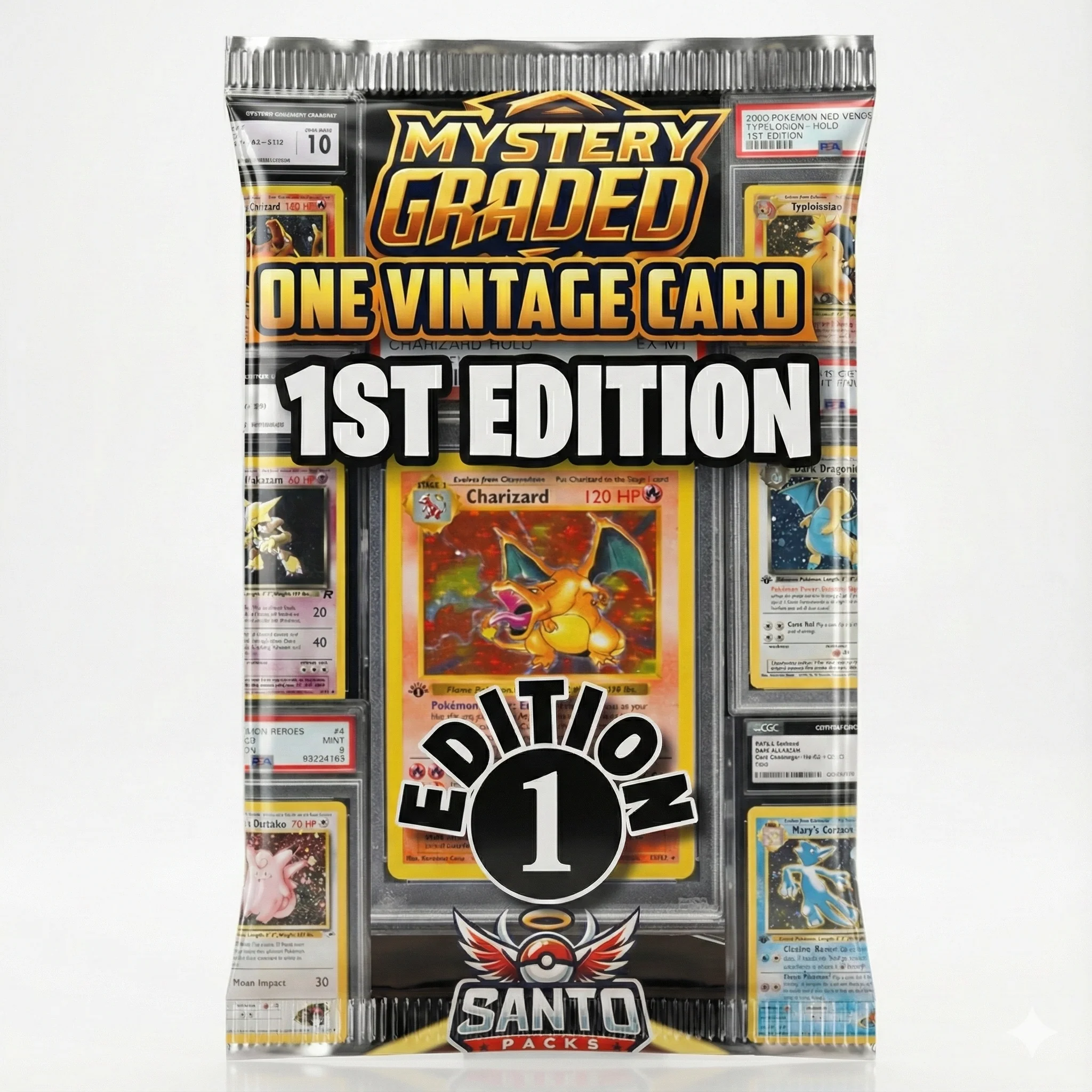 Mystery Graded Card 1st Edition Vintage - PSA, BGS, CGC