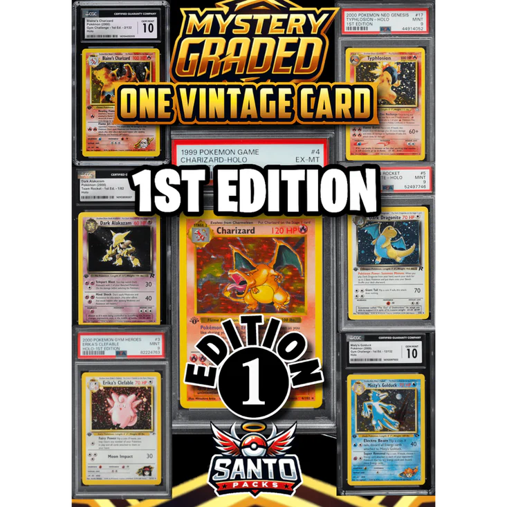 Mystery Graded Card 1st Edition Vintage - PSA, BGS, CGC - Image 3