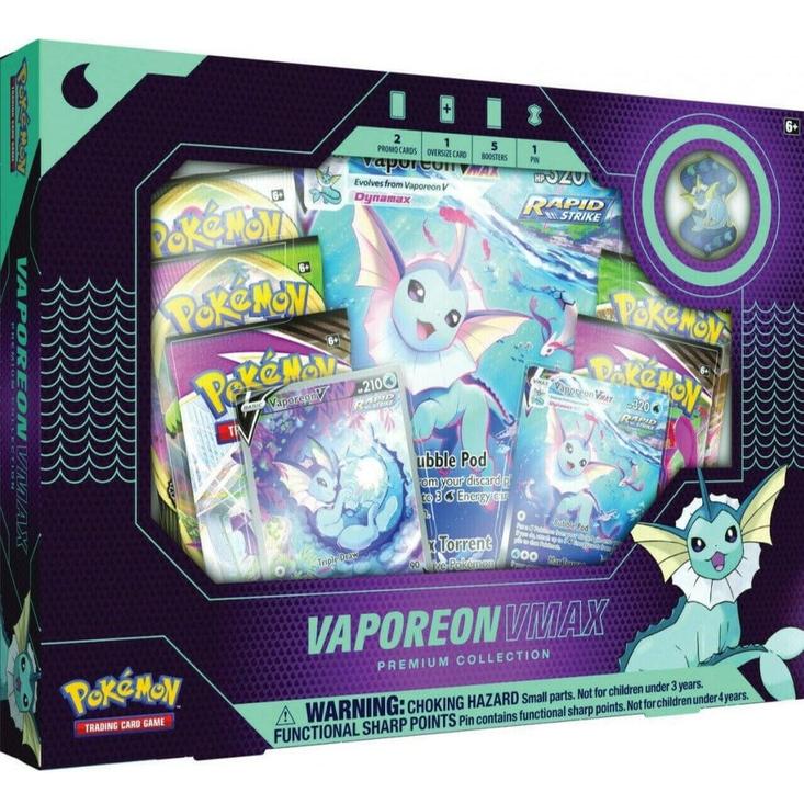 Caja Vaporeon Vmax Premium Collection