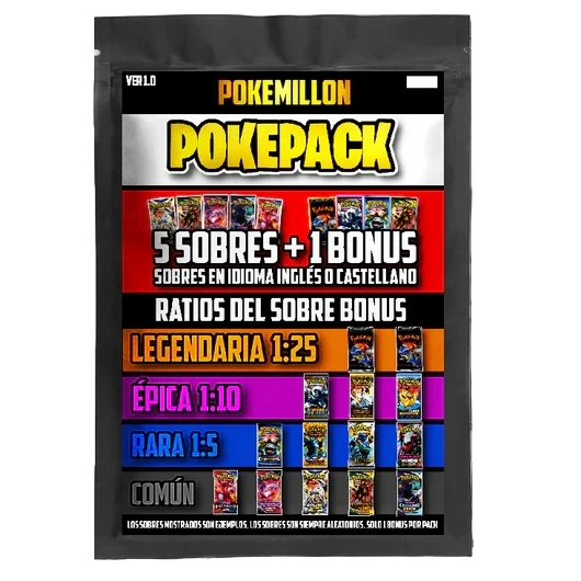 POKEPACK Base Set | 5 Sobres + Bonus | Mystery Box Base Set 1ed 1:25 - Image 4