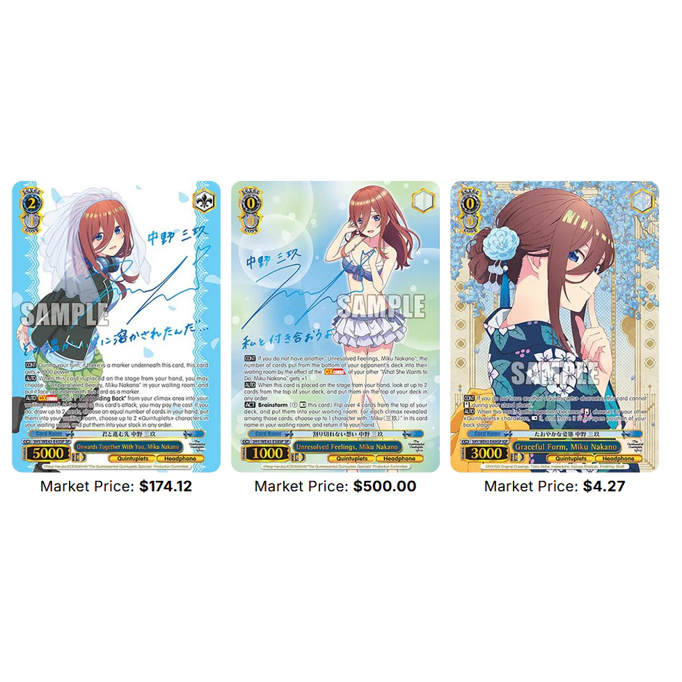 Weiss Schwarz | Booster Box 6 Sobre The Quintessential Quintuplets Specials Premium - Image 6