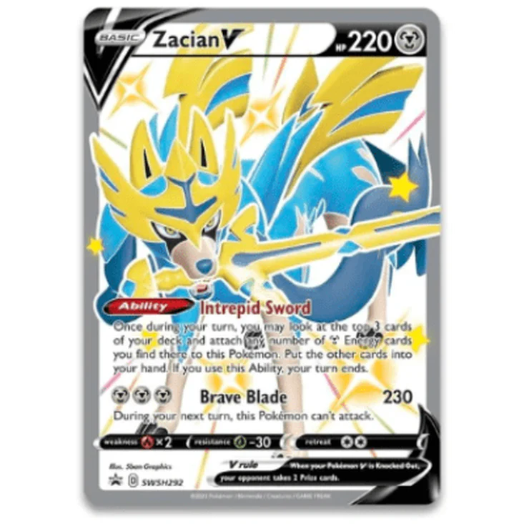 Shiny Zacian con Figura Cenit Supremo | Crown Zenith - Image 3