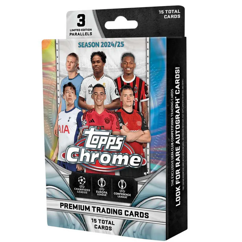 Topps 24/25 UCC Topps Chrome - Hanger Pack (15 Cards)