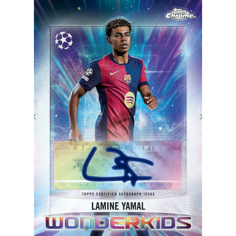 Topps 24/25 UCC Topps Chrome - Hanger Pack (15 Cards) - Image 4