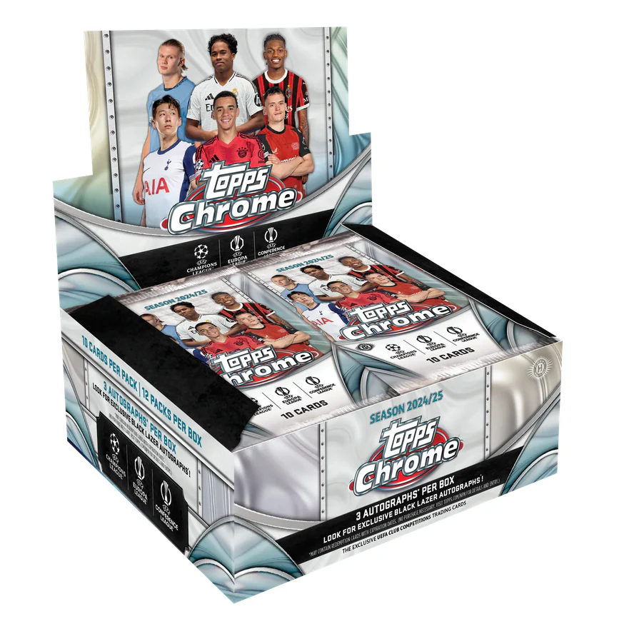 Topps | Topps  24/25 UCC Topps Chrome - Jumbo Pack (12 packs per box - 10 cards per pack)